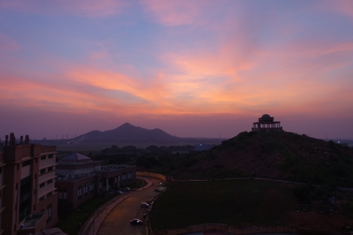 David's photo of a sunset in India